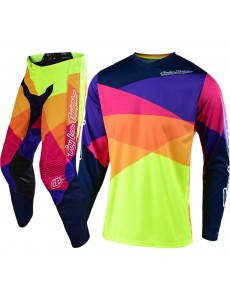 CONJUNTO TROY LEE DESIGNS GP JET - VERMELHO / AMARELO